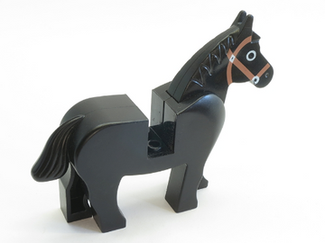 LEGO ANIMAL Horse (black) 4493c01pb02