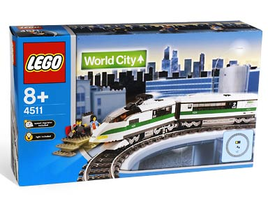 lego city blue train