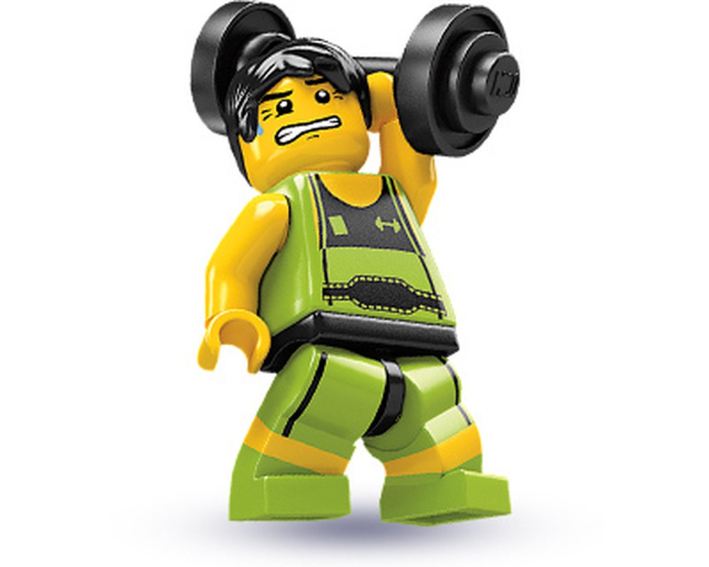 LEGO MINIFIG Weightlifter, Series 2 col02-10