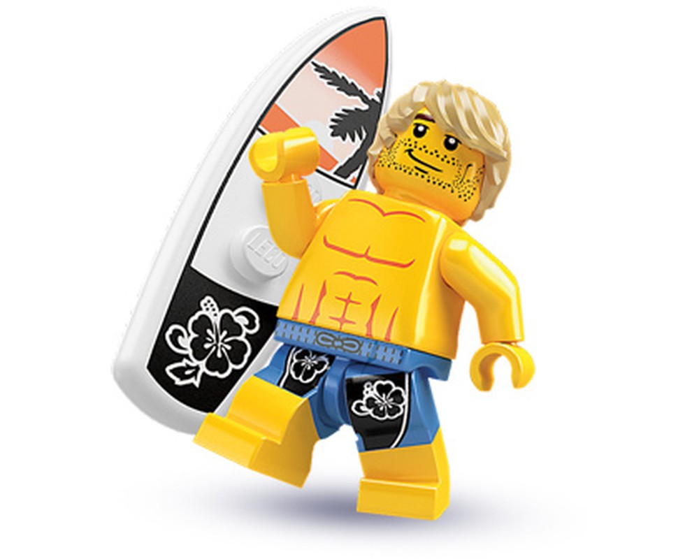 LEGO MINIFIG Surfer, Series 2 col02-15