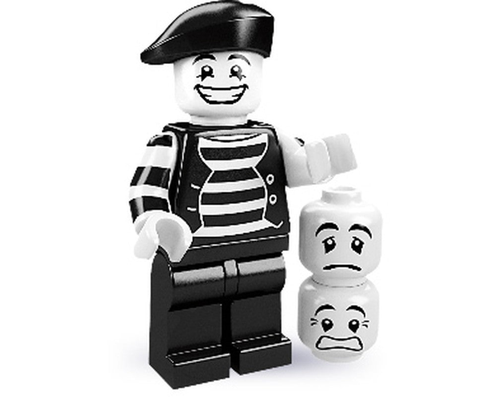 LEGO MINIFIG Mime, Series 2 col02-9