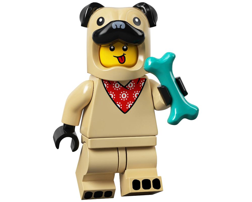 LEGO MINIFIG Pug Costume Guy, Series 21 col21-5