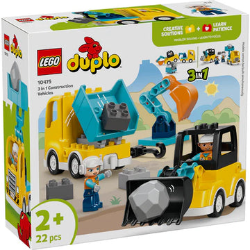 LEGO Duplo 3 in 1 Construction Vehicles 10475