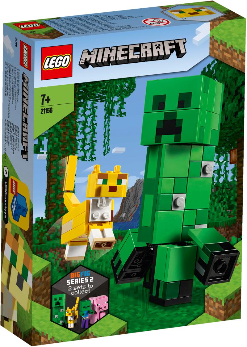 LEGO Minecraft BigFig Creeper and Ocelot 21156