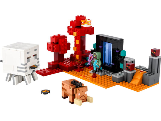 PRE-LOVED LEGO Minecraft The Nether Portal Ambush 21255