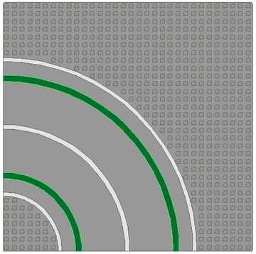 LEGO Baseplate, Road 32 x 32 7-Stud Curve with Road Pattern 2359p01