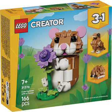 LEGO Creator 3 in 1 Cute Hamster with a Flower 31376