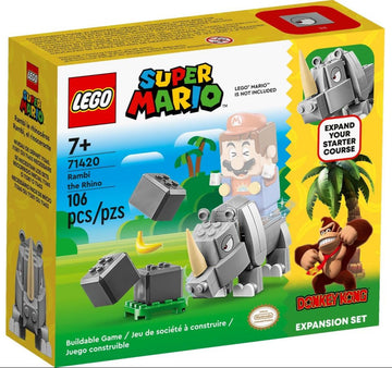 LEGO Super Mario Donkey Kong Rambi the Rhino Expansion Set 71420