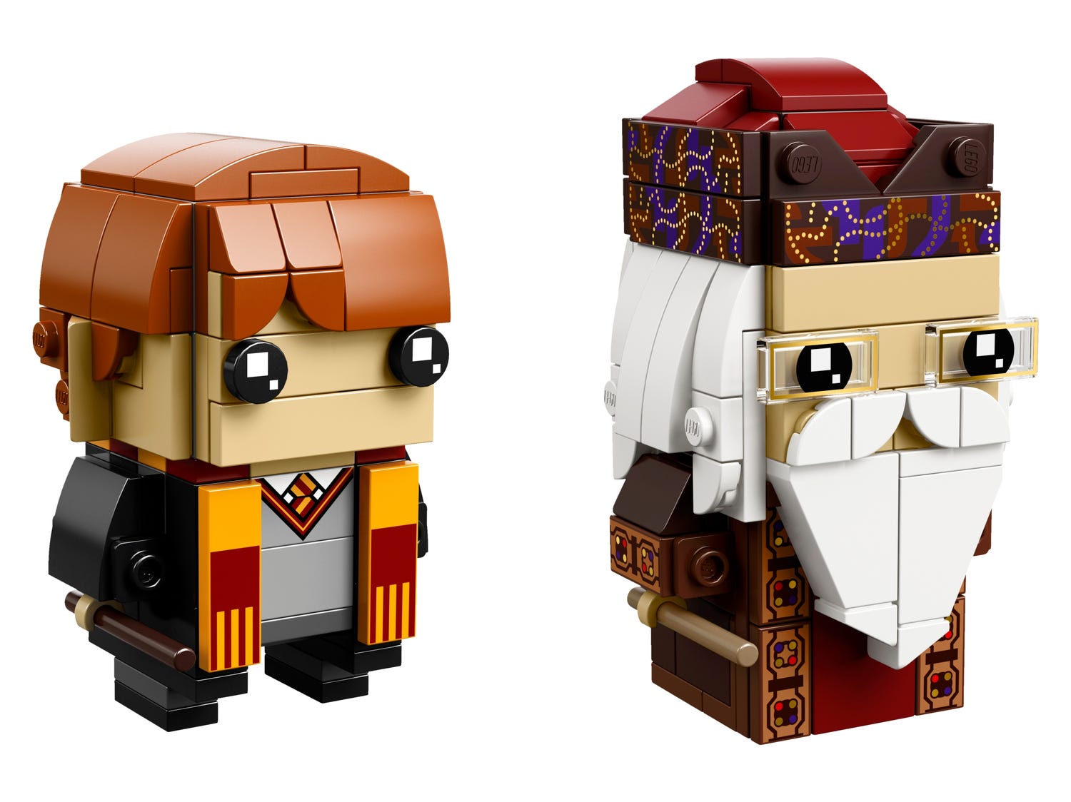 LEGO BrickHeadz Wizarding World Ron Weasley Albus Dumbledore 41621