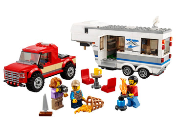 PRE-LOVED LEGO City Pickup & Caravan 60182 (No Box)