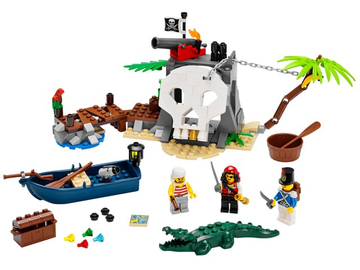 PRE-LOVED LEGO Pirates Treasure Island 70411 (No Box)