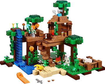 PRE-LOVED LEGO Minecraft The Jungle Tree House 21125 (No Box)