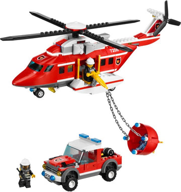PRE-LOVED LEGO City Fire Helicopter 7206 (No Box)
