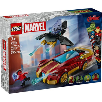 LEGO Avengers Iron Man Car & Black Panther vs. Red Hulk 76310