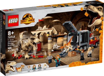 LEGO Jurassic World T. rex & Atrociraptor Dinosaur Breakout 76948