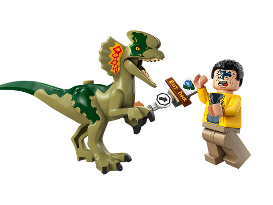 PRE-LOVED LEGO Jurassic World Jurassic Park Dilophosaurus Ambush 76958 (No Box)