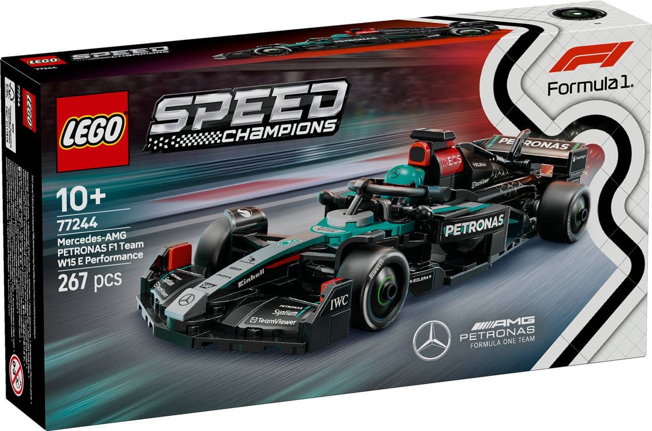 LEGO Speed Champions Formula 1 Mercedes-AMG PETRONAS W15 F1 Race Car 77244