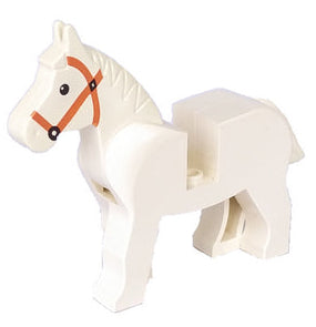 LEGO ANIMAL White Horse 4493c01pb04