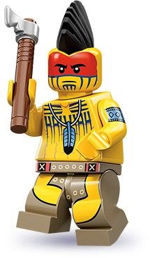 LEGO MINIFIG Tomahawk Warrior, Series 10 col10-5