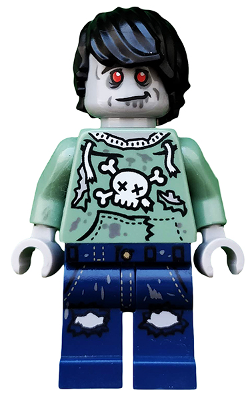 LEGO MINIFIG Zombie Skateboarder col227