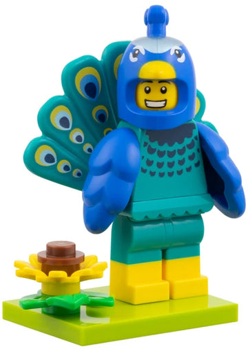 LEGO MINIFIG Peacock Costume Fan, Series 28 col28-1