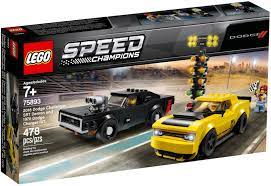 LEGO Speed Champions 2018 Dodge Challenger SRT Demon and 1970 Dodge Charger R/T 75893