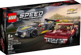 LEGO Speed Champions Chevrolet Corvette C8.R Race Car and 1968 Chevrolet Corvette 76903