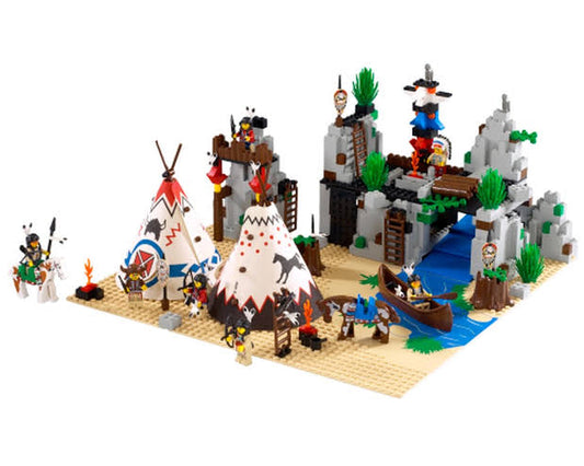 LEGO Western Indians Rapid River Village 6766