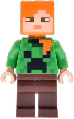 LEGO MINIFIG Minecraft Alex in Holiday Creeper Sweater min233
