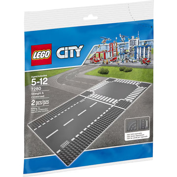 LEGO PART City Straight & Crossroad Plates 7280