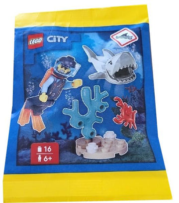 LEGO POLYBAG City Diver and Shark 952406