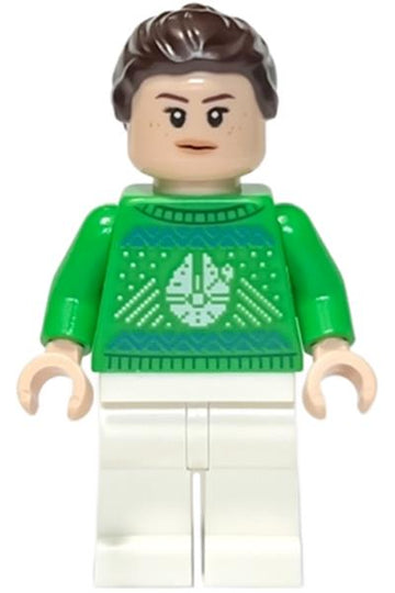 LEGO MINIFIG Star Wars Rey in a Holiday Sweater sw1317