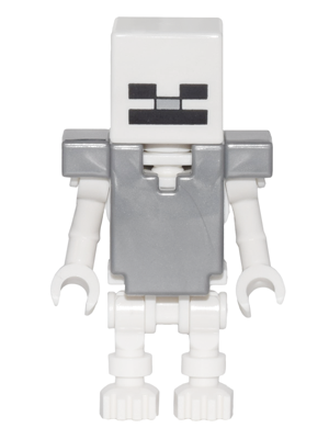 LEGO MINIFIG Minecraft Skeleton - Flat Silver Armor min033