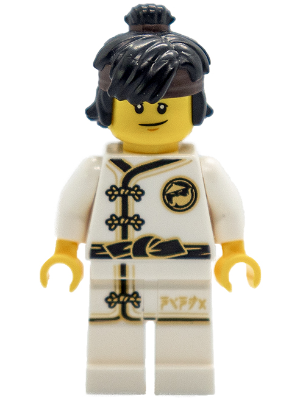 LEGO MINIFIG Ninjago Cole White Wu-Cru Training Gi njo0345