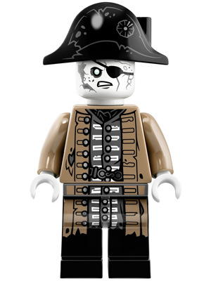 LEGO MINIFIG Pirates of the Caribbean Lieutenant Lesaro poc038