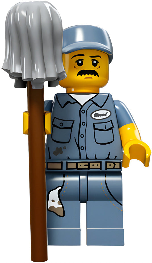 LEGO MINIFIG Janitor, Series 15 col15-9