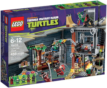 PRE-LOVED LEGO Teenage Mutant Ninja Turtles Turtle Lair Attack 79103