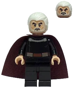 LEGO MINIFIG Star Wars Count Dooku (white hair) sw0472