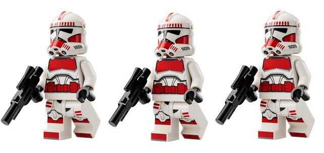 LEGO MINIFIG Star Wars Clone Shock Trooper sw1305 X 3