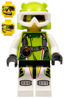 LEGO MINIFIG World Racers Team X-treme Daredevil DEX-treme wr019