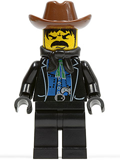 LEGO MINIFIG Western Black Bart ww007