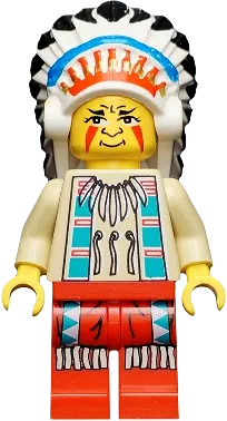 LEGO MINIFIG Western Big Chief Rattle Snake ww017