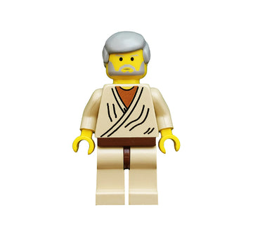 LEGO MINIFIG Star Wars Obi-Wan Old (light grey hair) sw0023